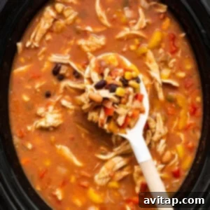 A bowl of Mexican chicken soup with a wooden spoon.