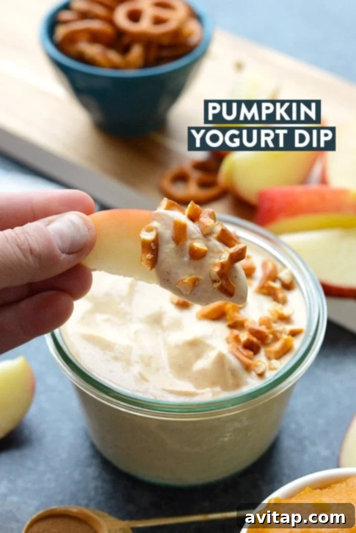 Spiced Pumpkin Yogurt Delight 5 A jar of pumpkin overnight oats made with leftover pumpkin yogurt dip.