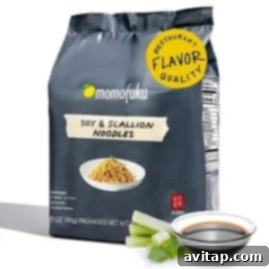 Monofuku soy & scallion noodle.