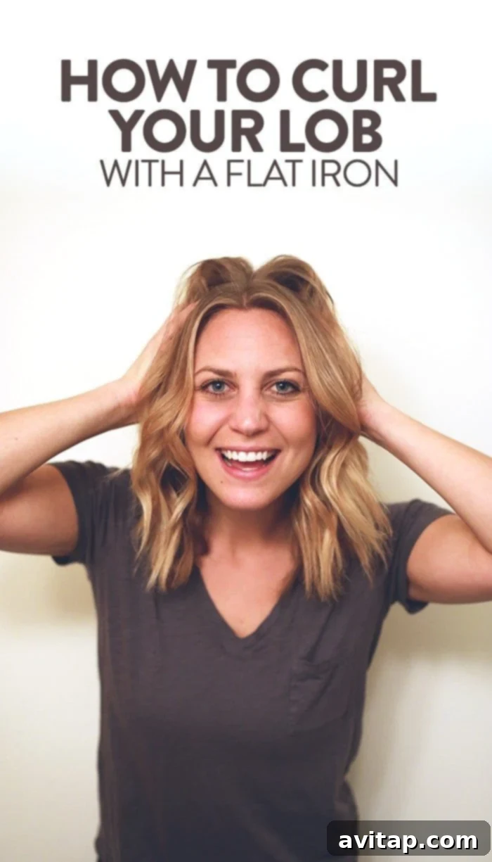 Recently get a long bob? Here's a tutorial on how to curl short hair with a flat iron! 