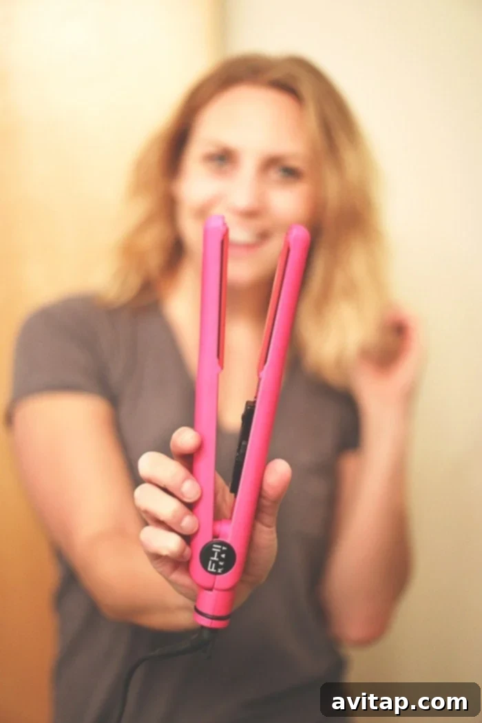 Recently get a long bob? Here's a tutorial on how to curl short hair with a flat iron! 