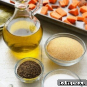 Sweet potatoes with oil, salt, and spices on a table.