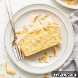 coconut loaf on plate.