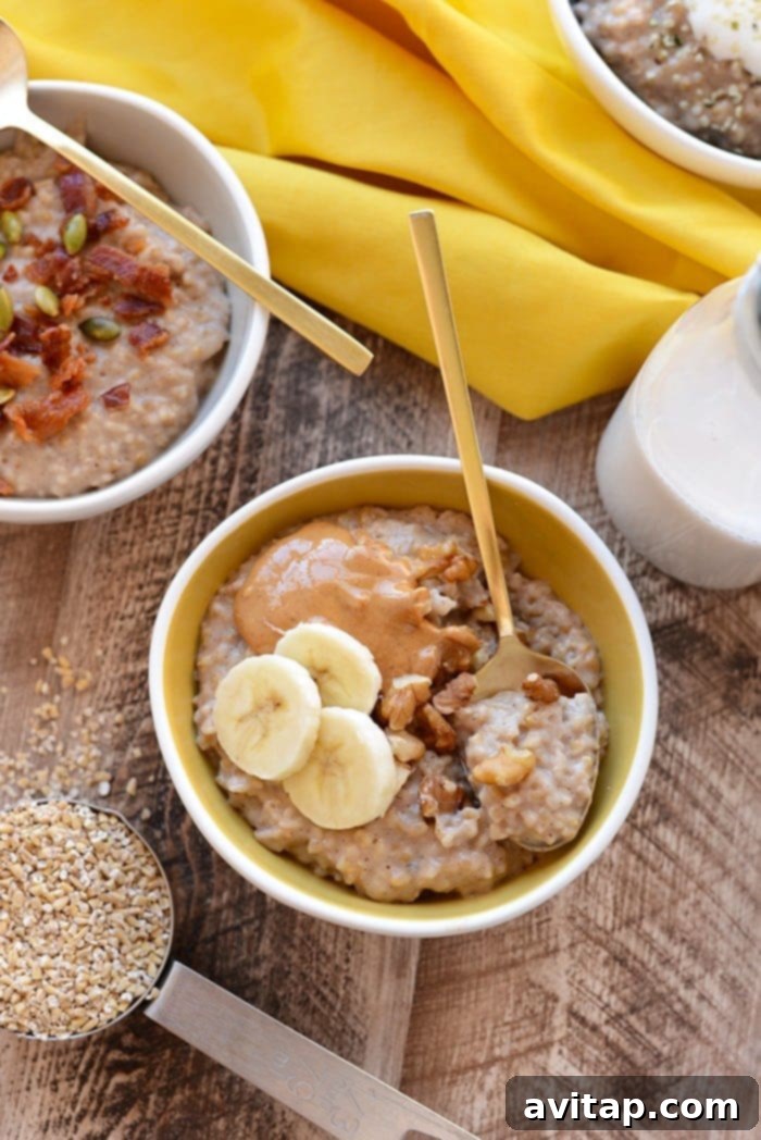 Crock Pot Maple Steel Cut Oatmeal - Healthy Recipes for Nursing Moms