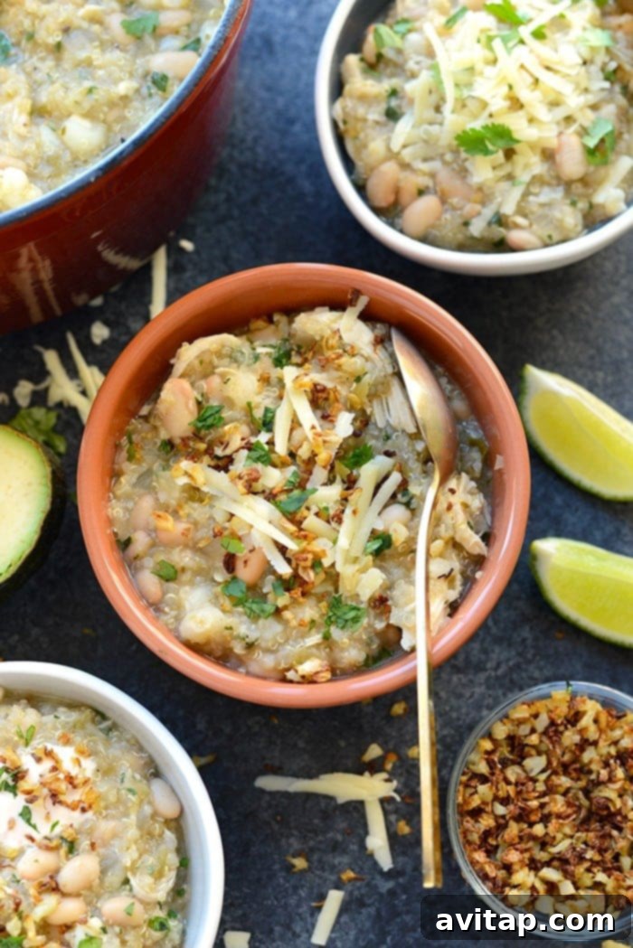 White Chicken Quinoa Chili - Healthy Recipes for Nursing Moms