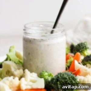Homemade ranch dressing in a glass jar, ready to be enjoyed.