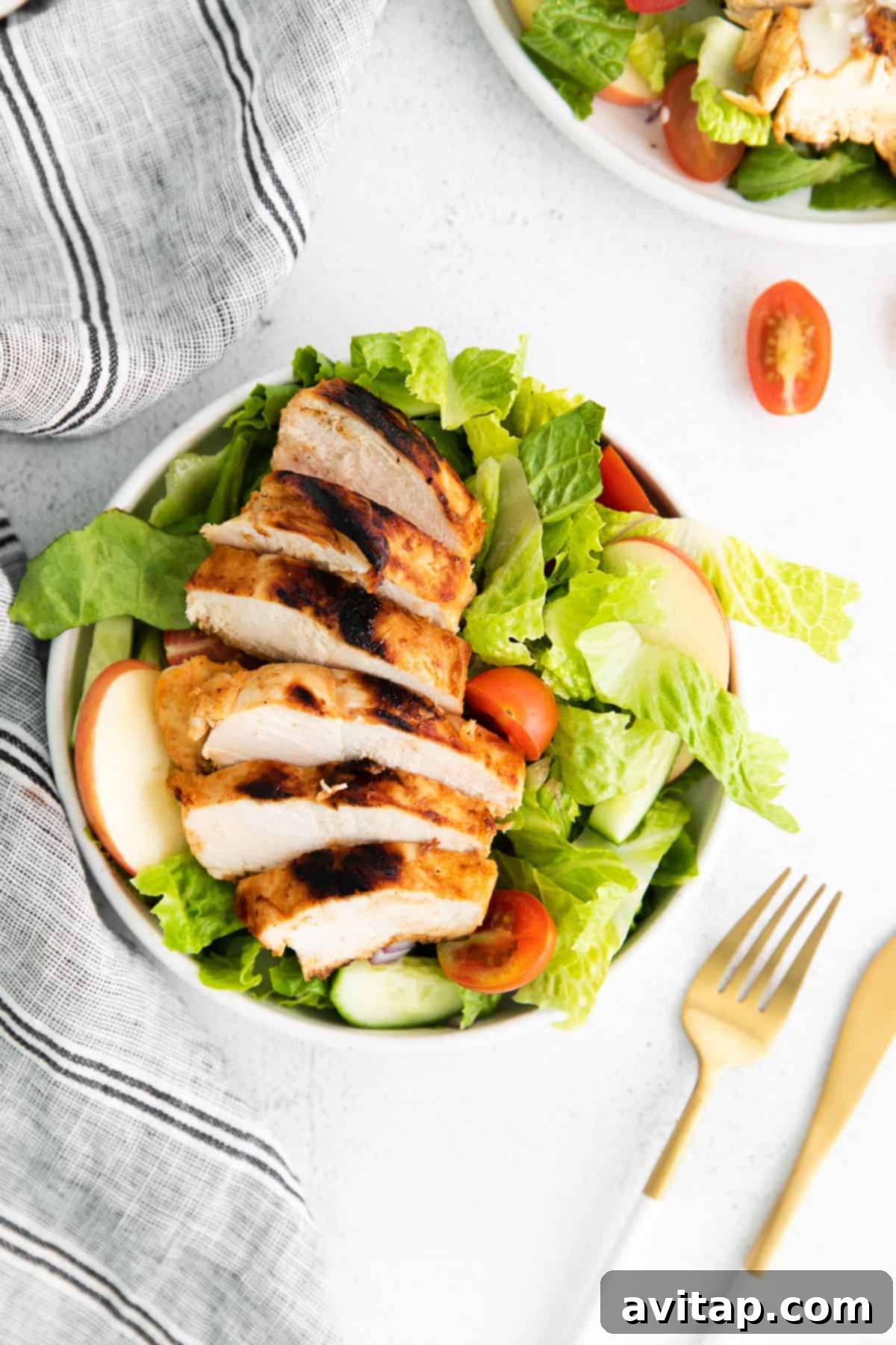 Chargrilled Buffalo Chicken Salad 6 Variety of creamy salad dressings, perfect for customization.