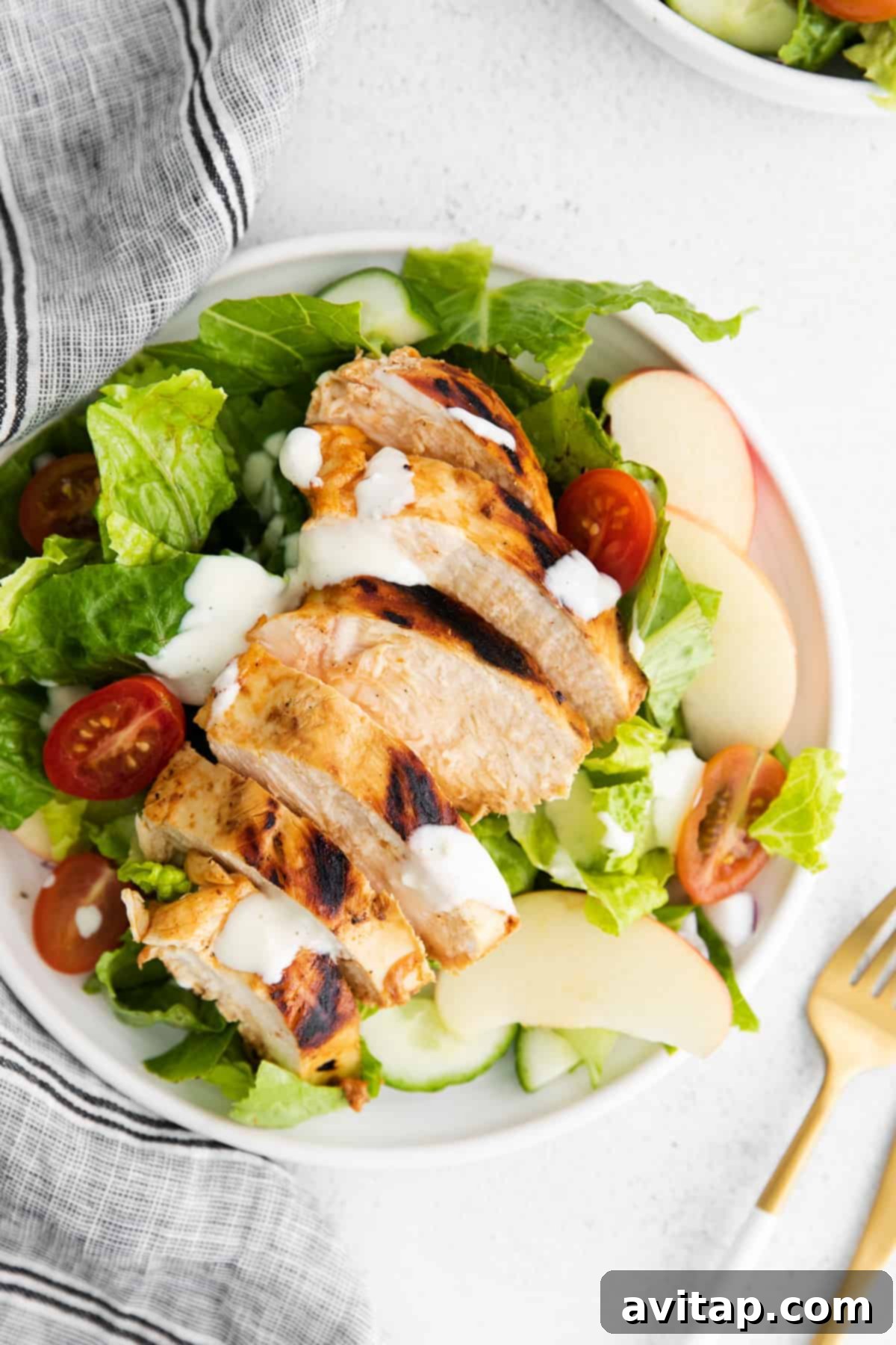 Chargrilled Buffalo Chicken Salad 7 A selection of healthy and diverse chicken salad options.