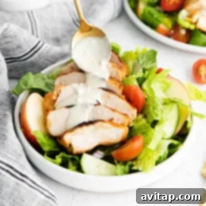 Chargrilled Buffalo Chicken Salad 8 Close-up of a bowl of grilled buffalo chicken salad, vibrant and appealing.