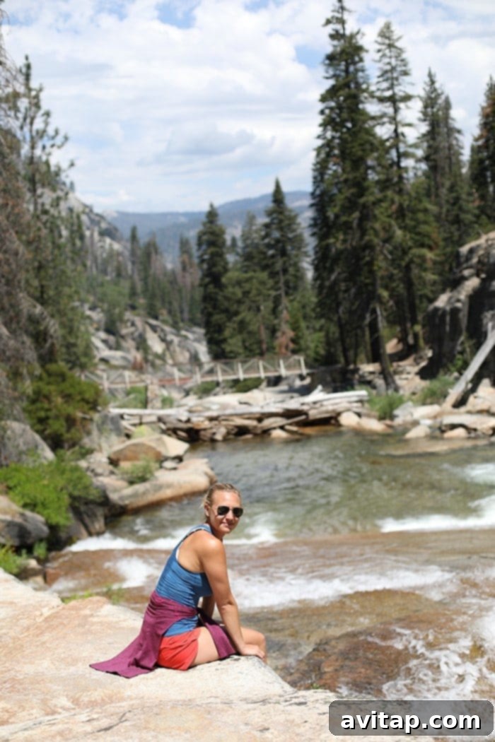 Vernal Falls, a stunning cascade of water on the popular Mist Trail