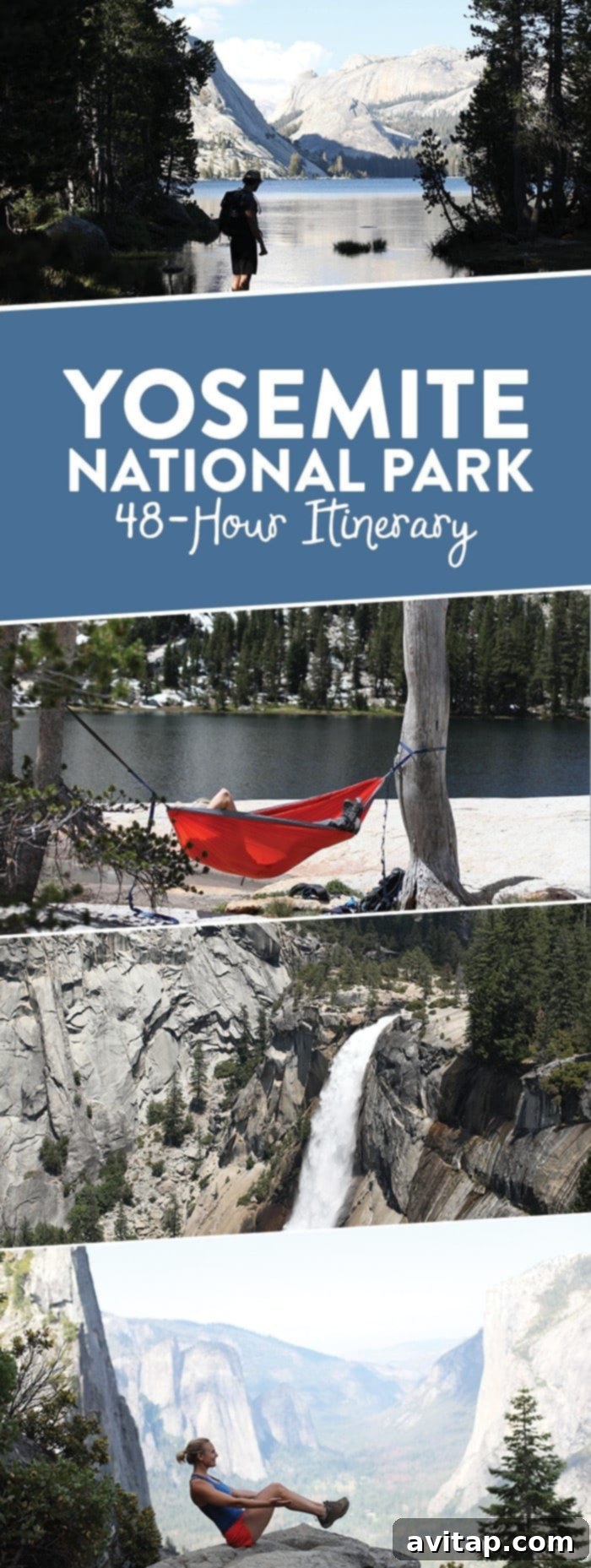 Couple overlooking Yosemite Valley, highlighting key attractions for a short trip