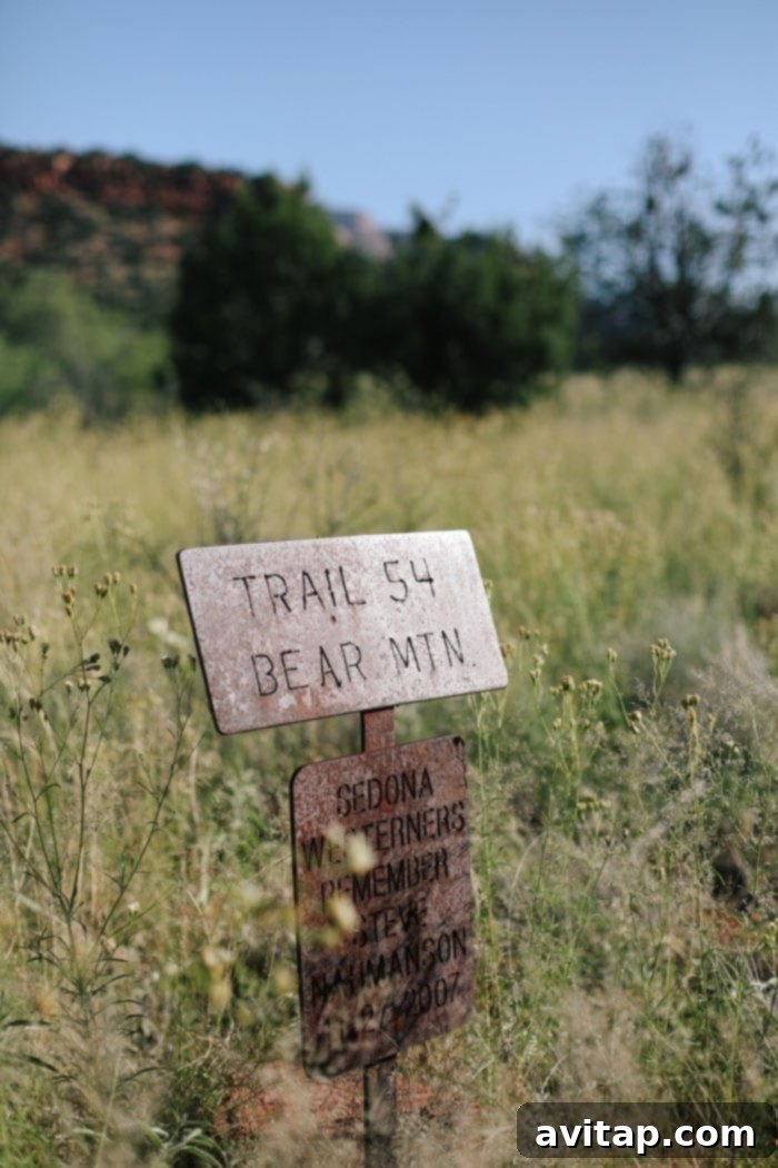 Hikers enjoying the majestic scenery and challenging terrain on Bear Mountain trail, Sedona, AZ.