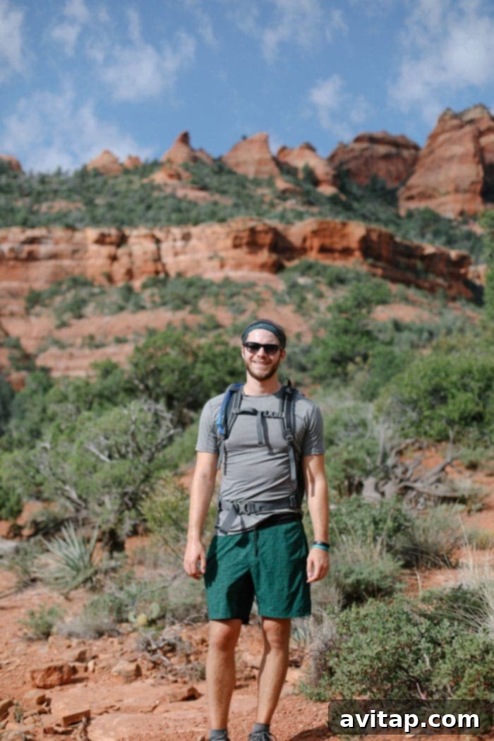 Hikers enjoying the scenic views and unique rock formations along the Soldier Pass loop.