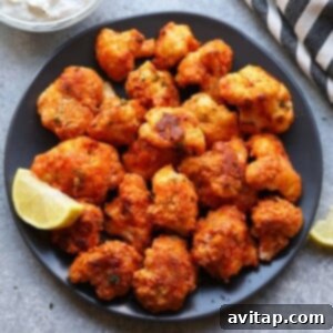 cauliflower wings on plate