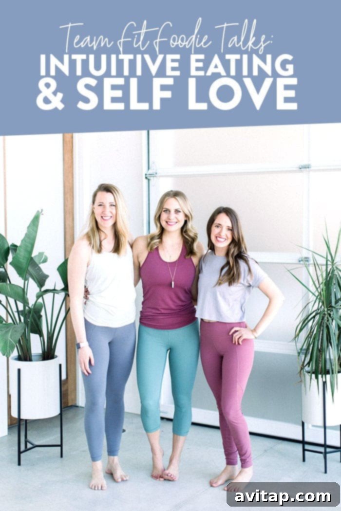 Team discussing intuitive eating and self-love for holistic well-being