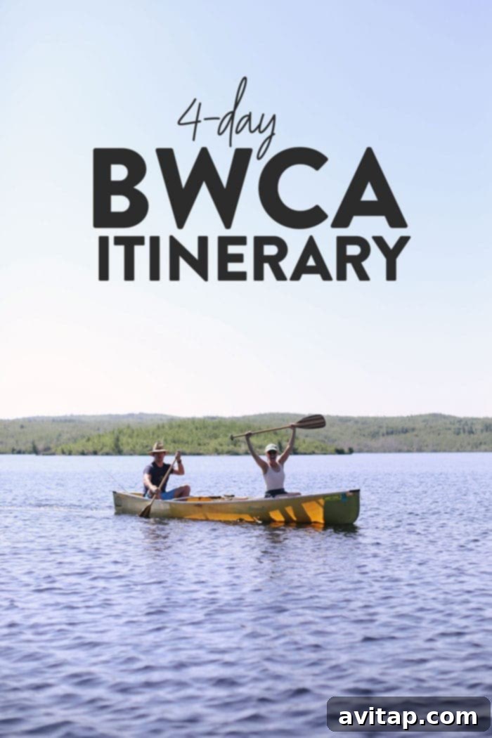 4-day BWCA itinerary