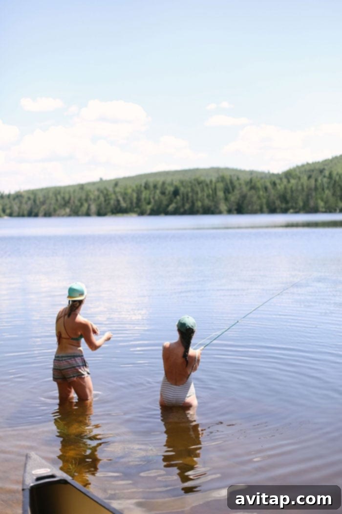 Fit Foodie Finds fly fishing in the BWCA