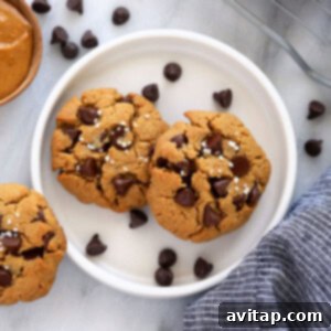 healthy peanut butter cookies on a plate, ready to be served