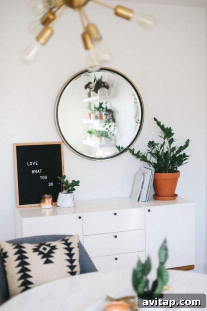 Fit Foodie HQ Mid-Century Modern Home Office Reveal