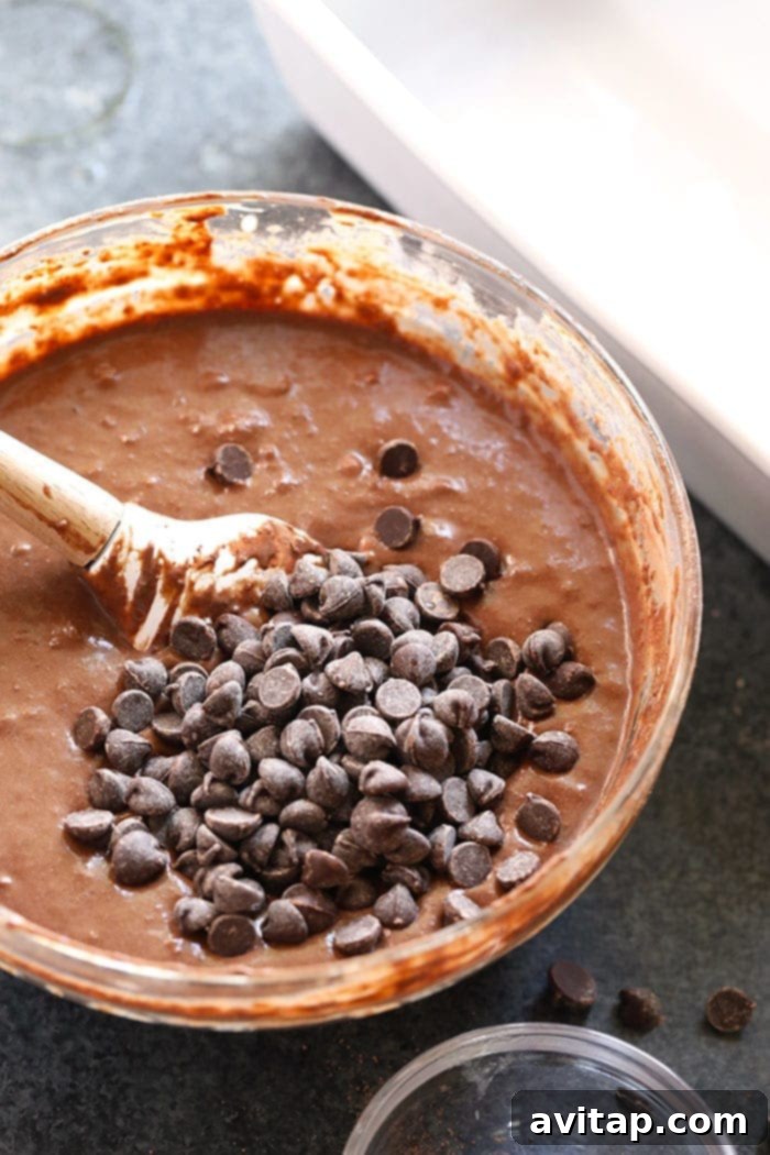 Banana Bread Batter in Mixing Bowl