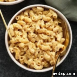 Two bowls of vegan mac and cheese.