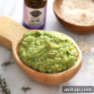 A finished portion of the homemade face mask