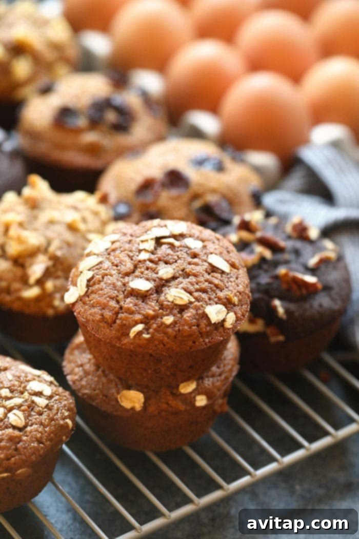 Delicious and healthy muffins ready to be enjoyed
