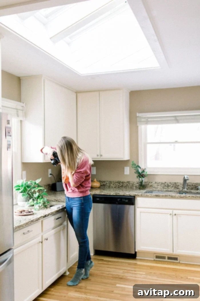 VELUX Kitchen Skylights from an interior perspective, showcasing bright light