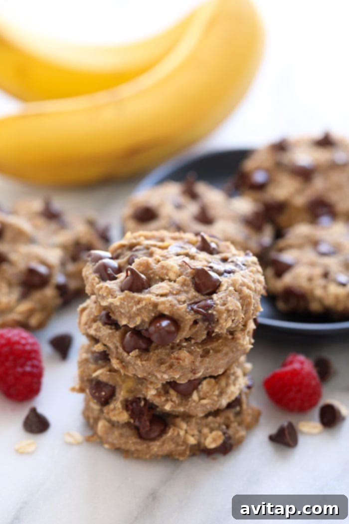 Naturally Sweetened 3-Ingredient Banana Oatmeal Cookies Delicious 3-Ingredient Banana Oatmeal Cookies