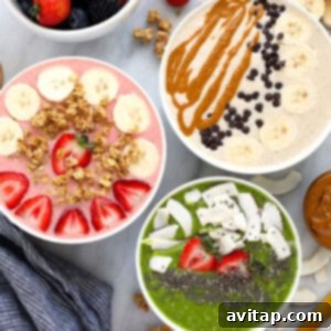 3 smoothie bowls