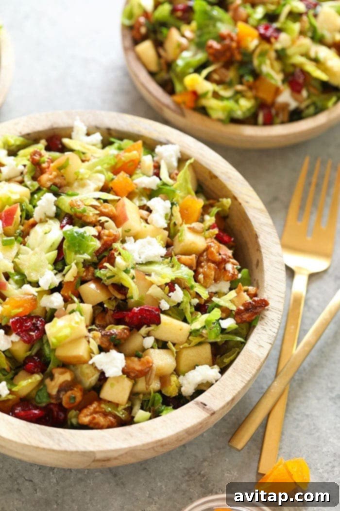 shaved brussel sprout salad