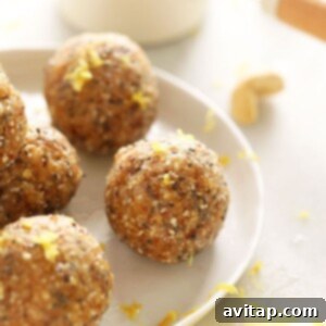 Lemon energy balls.