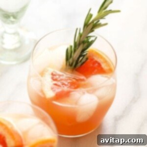 rosemary sprig garnish for cocktail