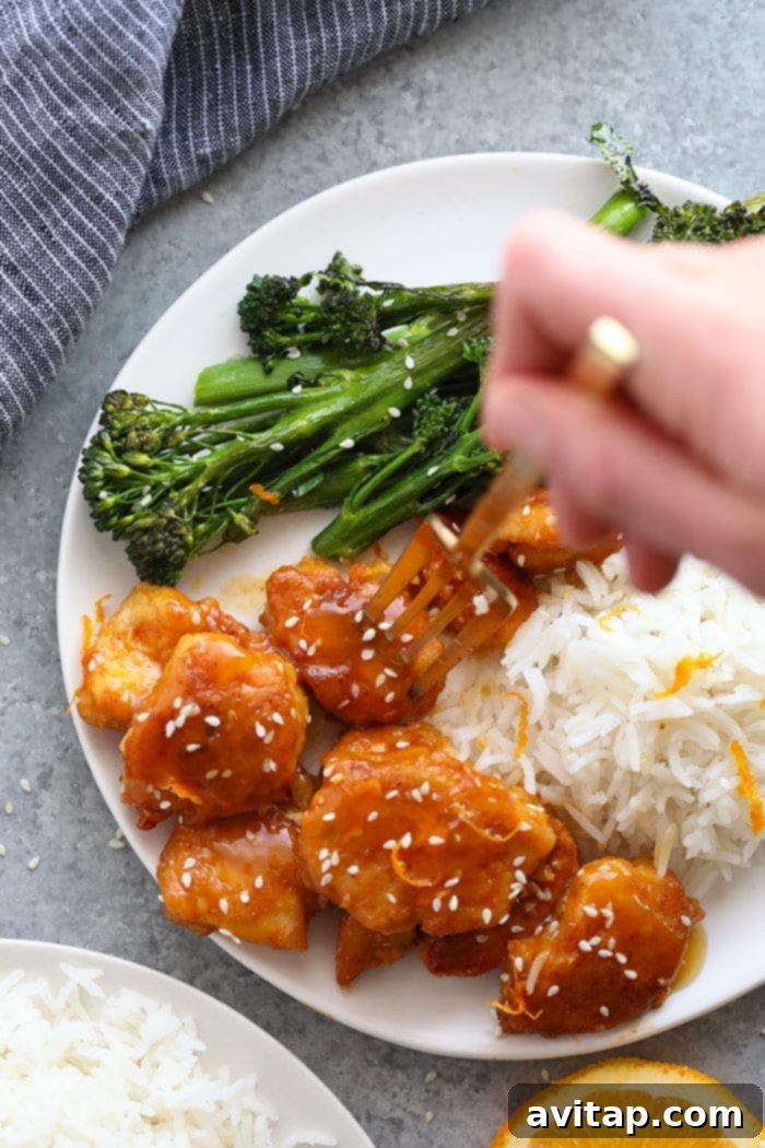 Healthy Orange Chicken meal prep