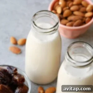 How to make homemade almond milk with dates