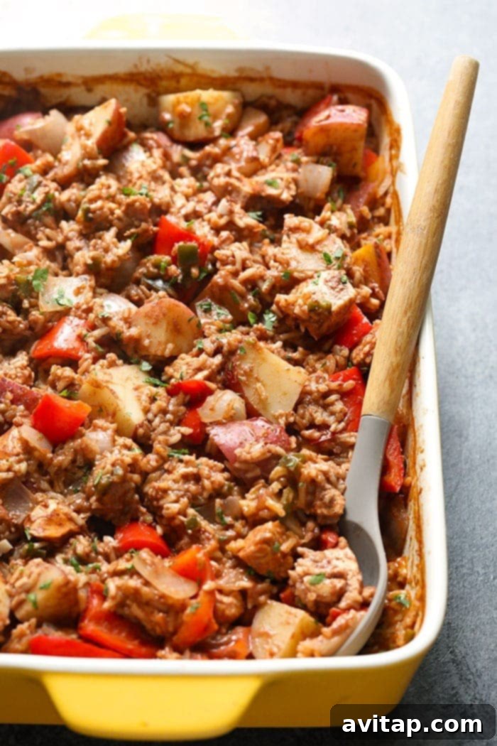 Heartland Chicken Bake 4 A hearty chicken tikka masala casserole, bringing traditional Indian flavors to a comforting bake.