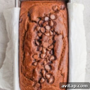 Wholesome Spiced Pumpkin Loaf 6 pumpkin bread in loaf pan.