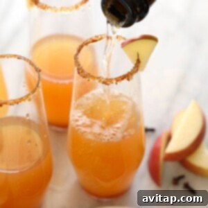 Apple cider mimosa