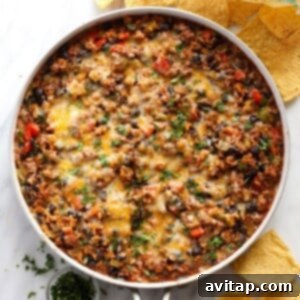 Mexican skillet in pan