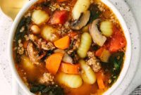 Creamy Italian Sausage Gnocchi Soup