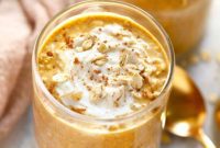 Creamy Pumpkin Cheesecake Overnight Oats