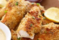 Golden Baked Chicken Fingers