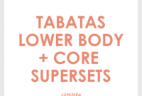 Summer Sweat Tabata Lower Body Core Blast