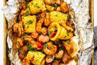 Easy Grilled Shrimp Parcels