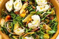 Apple Burrata Salad with Honey-Lime Vinaigrette