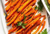 Golden Garlic Glaze Carrots