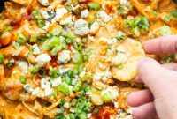 Velvety Buffalo Chicken Cottage Cheese Dip