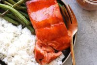 Golden Broiled Honey Sriracha Salmon