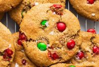 Gluten Free M and M Cookies for Santa
