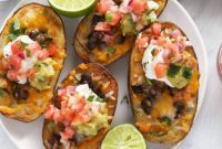 Fiesta Veggie Potato Skins